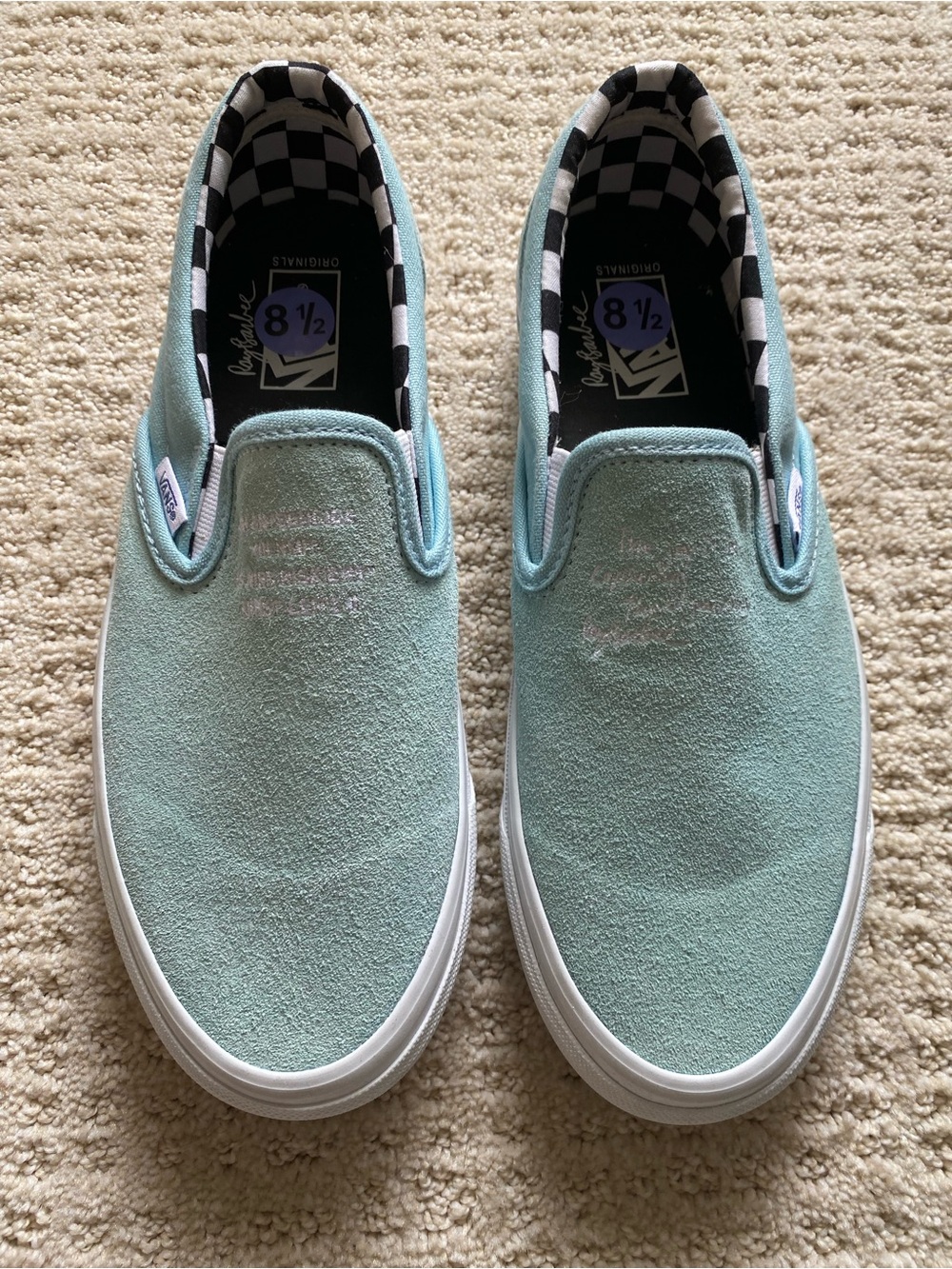 NEW - Vans OG Classic Slip-On LX Ray Barbee Leica Light Blue